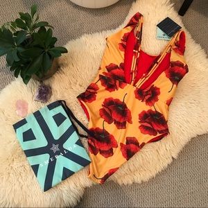 New with tags! Smeralda Botanical Laguna One Piece